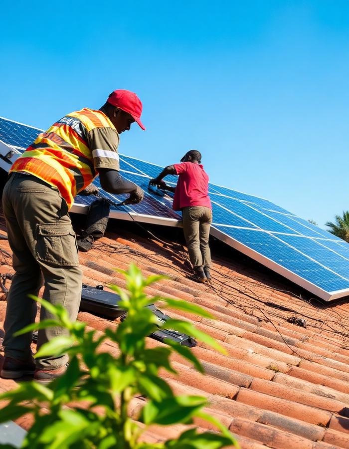 Solar panel installation